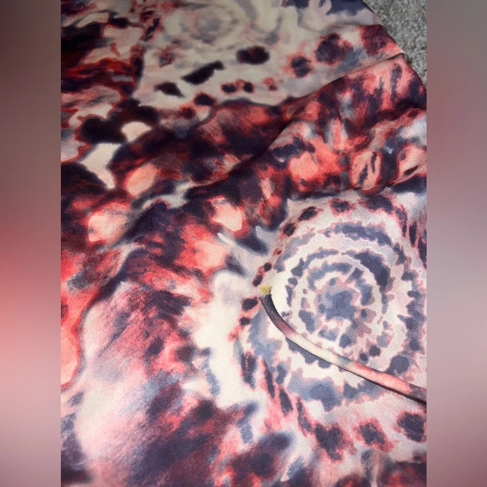 Jaded London Tie Dye Print One Shoulder Ruched Side Mini Dress Size 2 - Picture 9 of 13
